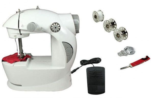 SEWING HOME CRAFTS WITH 4-IN-1 MINI SEWING MACHINE